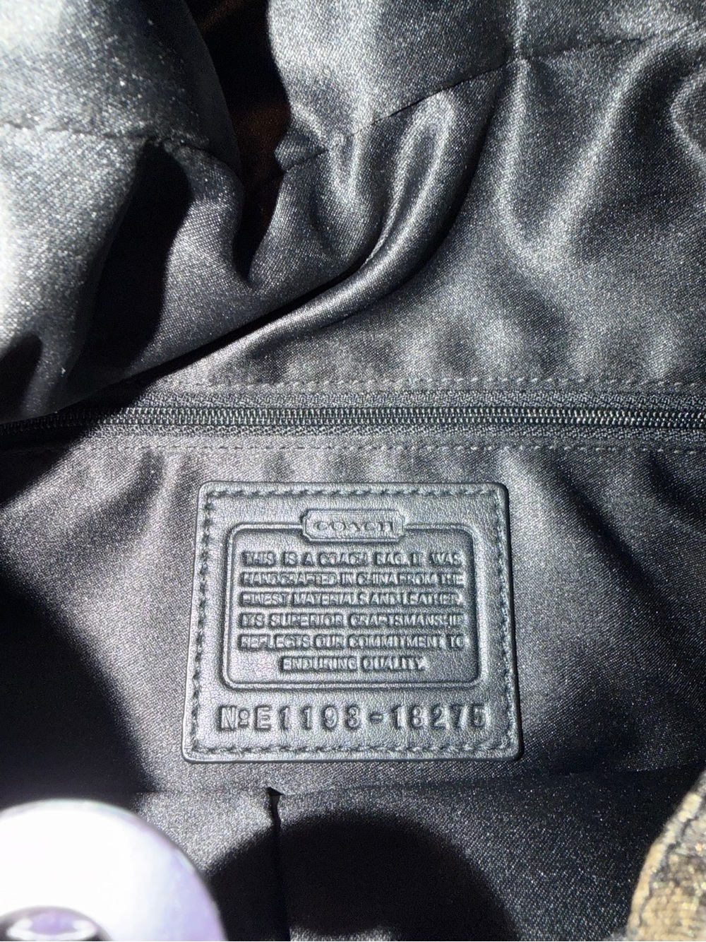 Coach Abstract Pattern Shoulder Bag - Picture 8 of 8